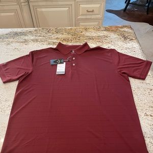 Callaway opti-dri Burgundy Mens XL golf shirt NWT  great gift for Father’s Day.